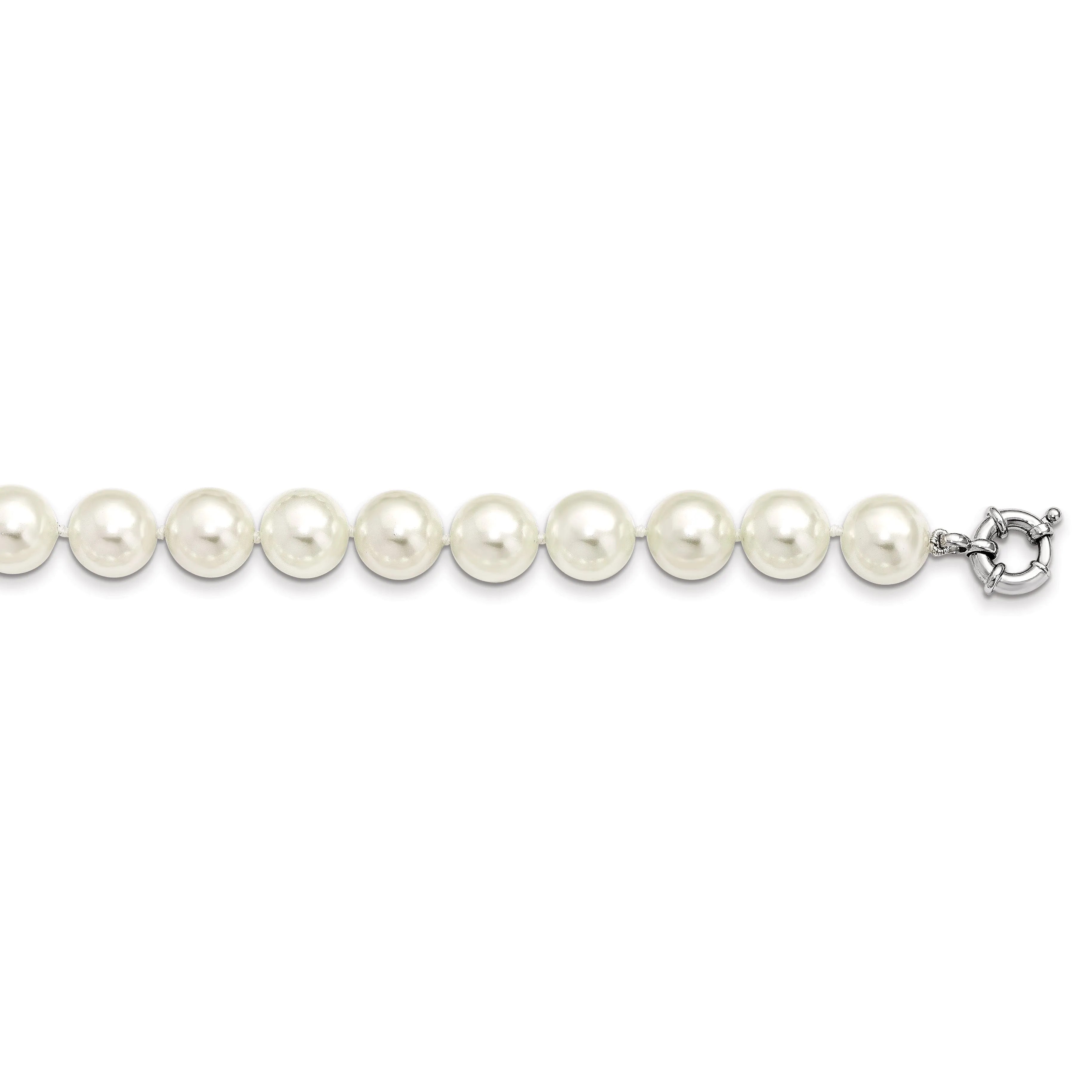 Majestik White Shell Pearl Necklace