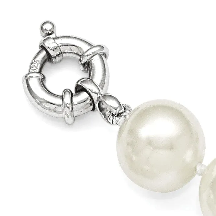 Majestik White Shell Pearl Necklace