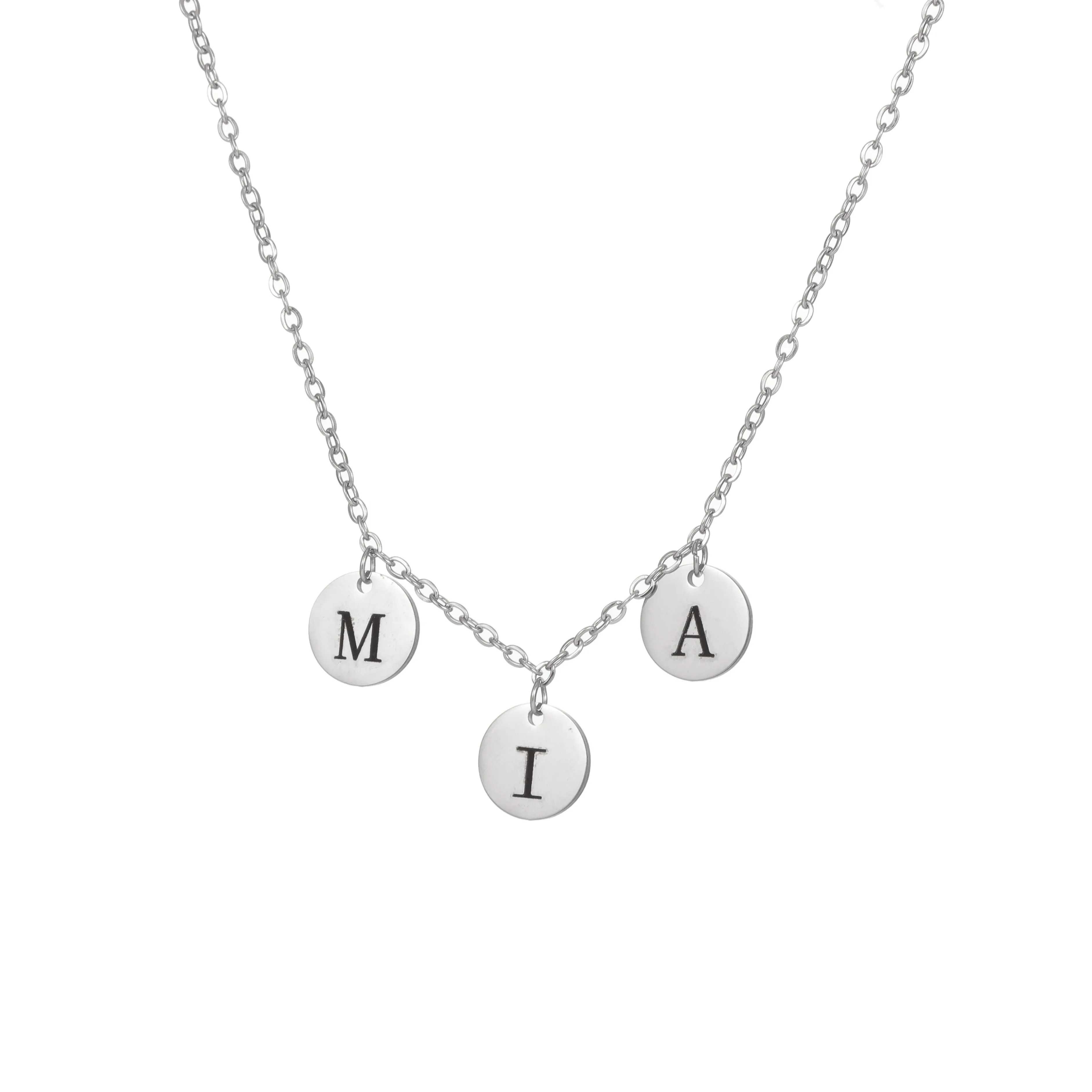 Medals Name Necklace