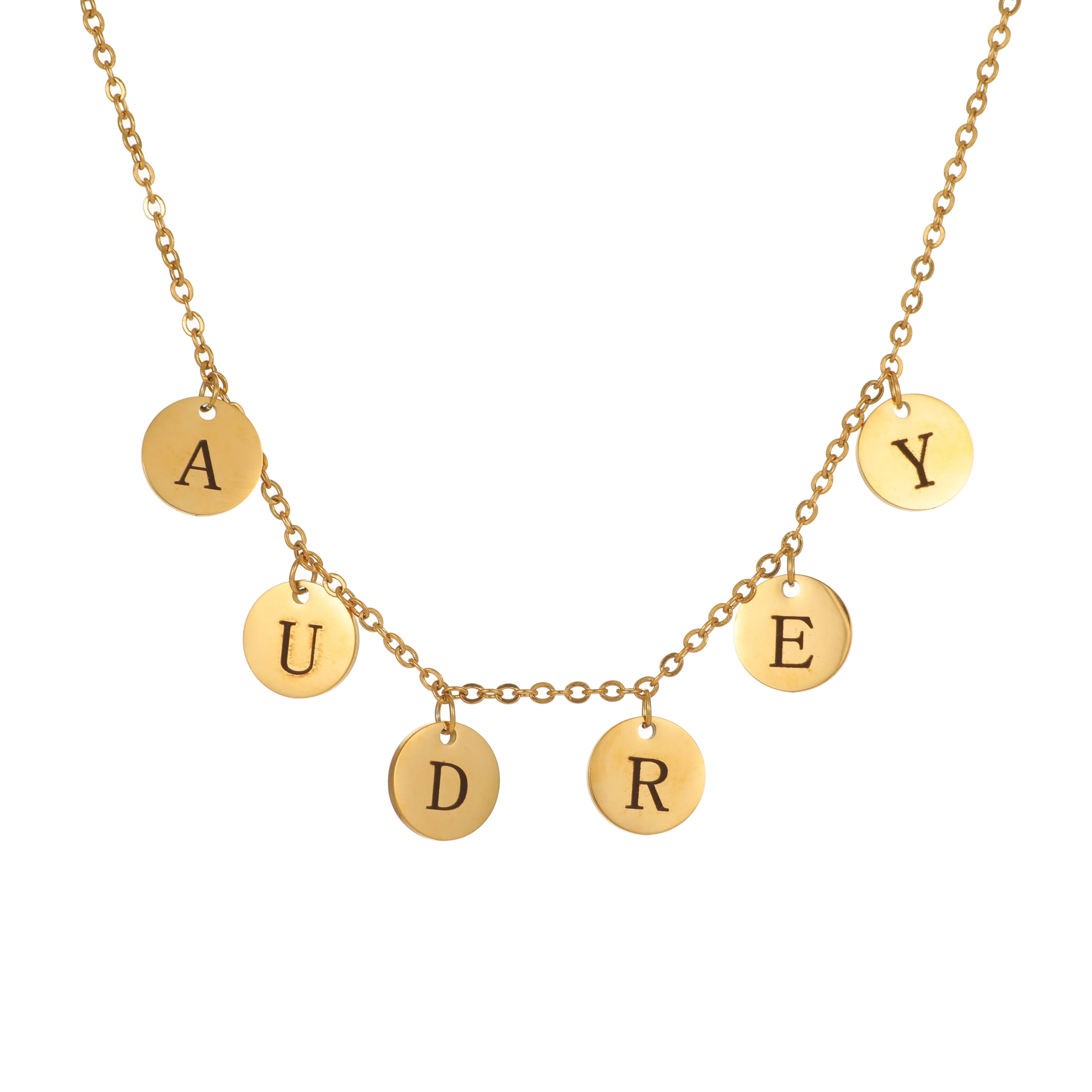 Medals Name Necklace