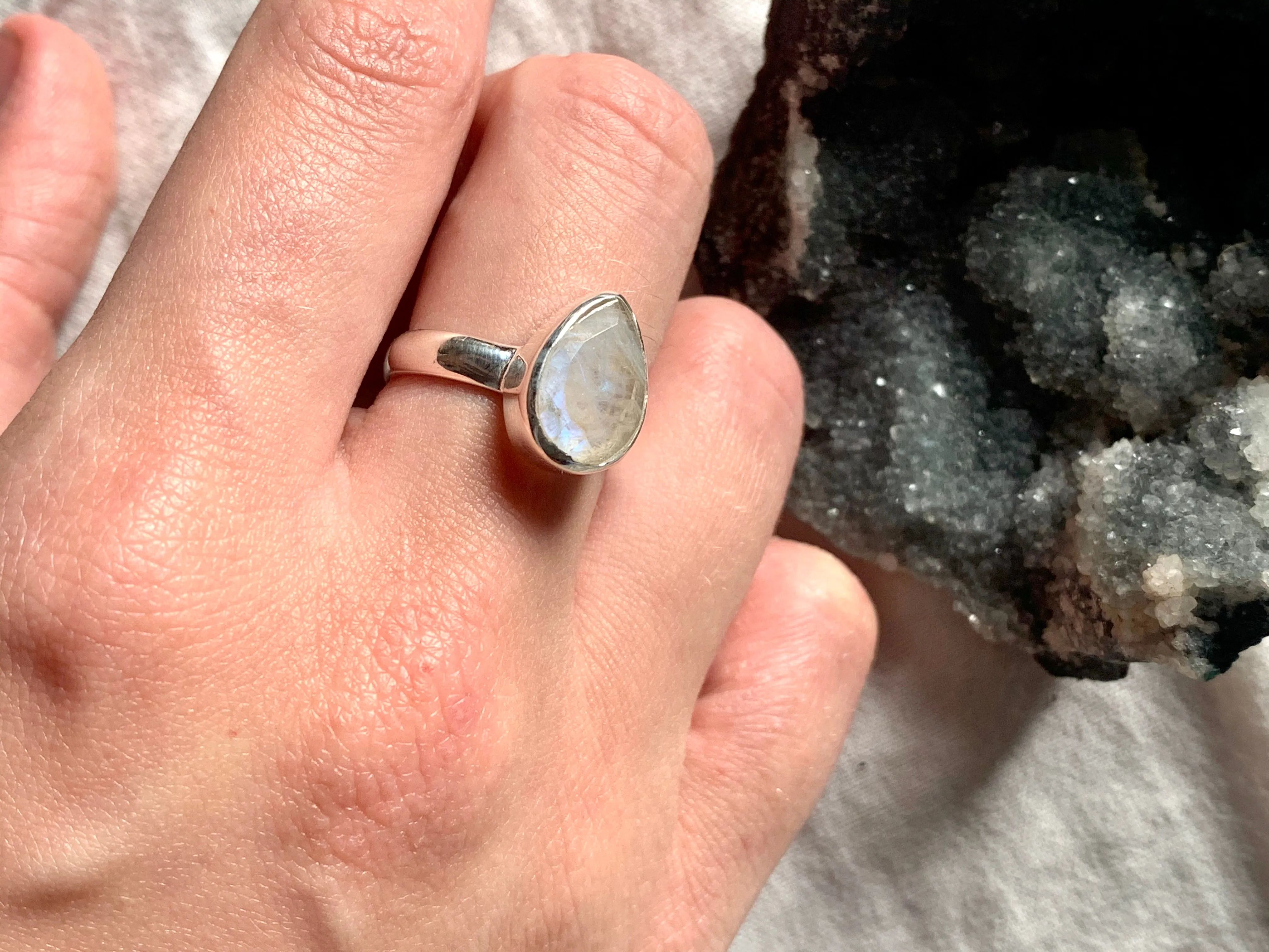 Moonstone Sabina Ring - Teardrop