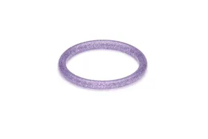 Narrow Lilac Glitter Bangle by Splendette