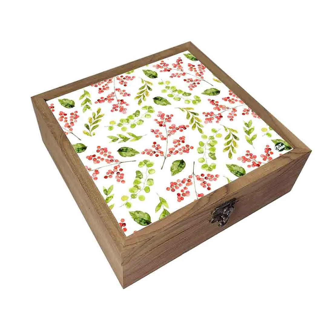 Nutcase Wooden Jewellery Box for Women Big - Unique Gifts -Colorful Leaves