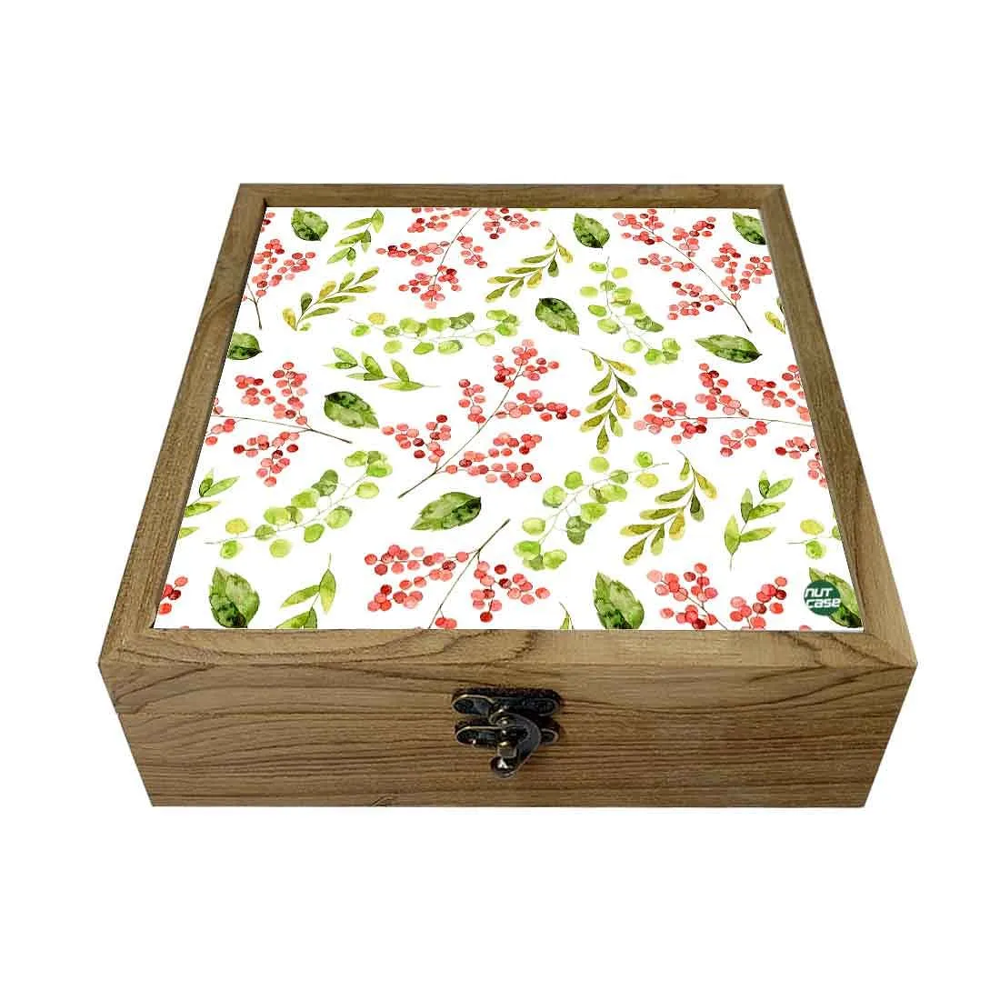 Nutcase Wooden Jewellery Box for Women Big - Unique Gifts -Colorful Leaves