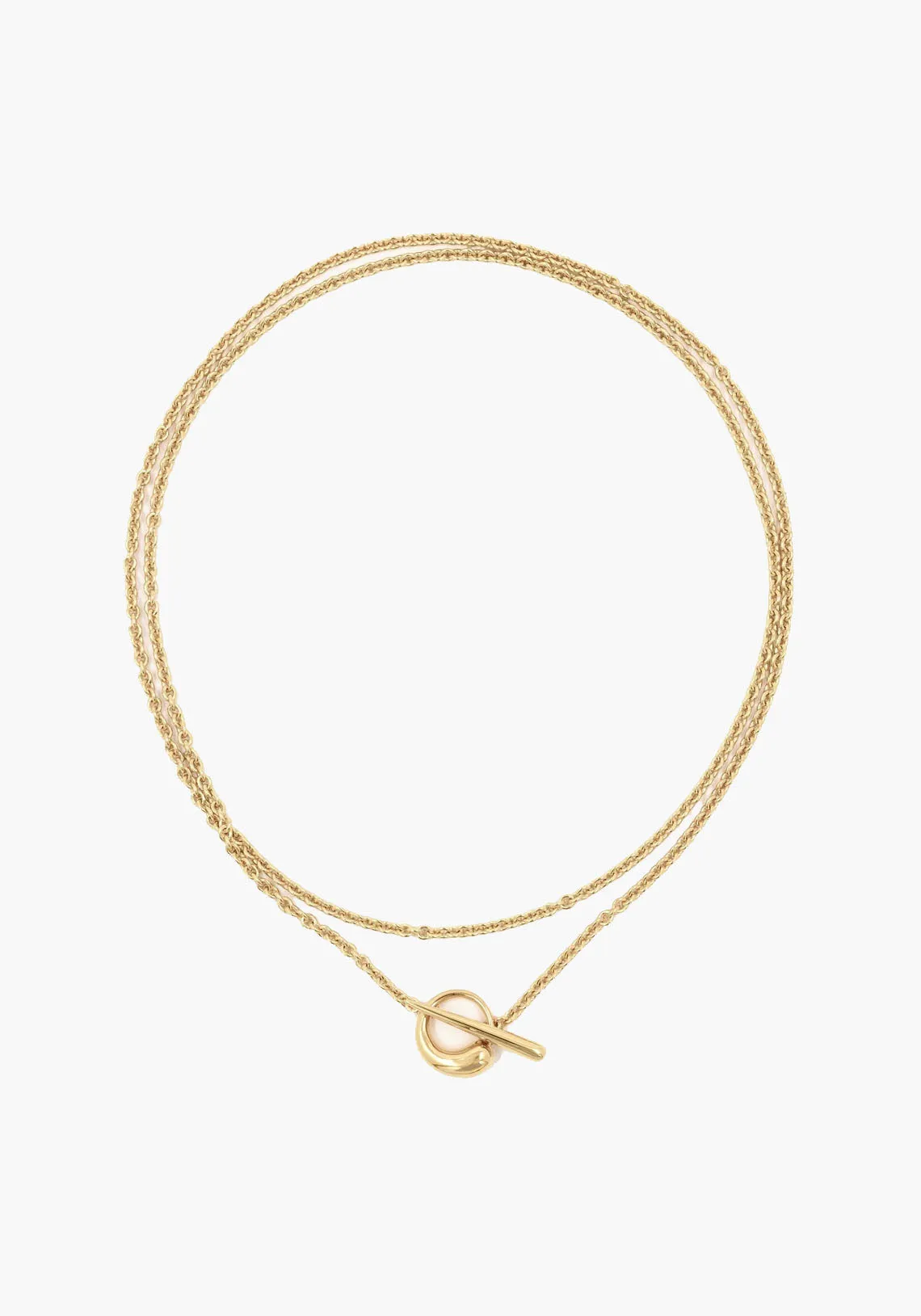 OCULUS 15026 BRASS WITH 18K GOLD PLATING NECKLACE