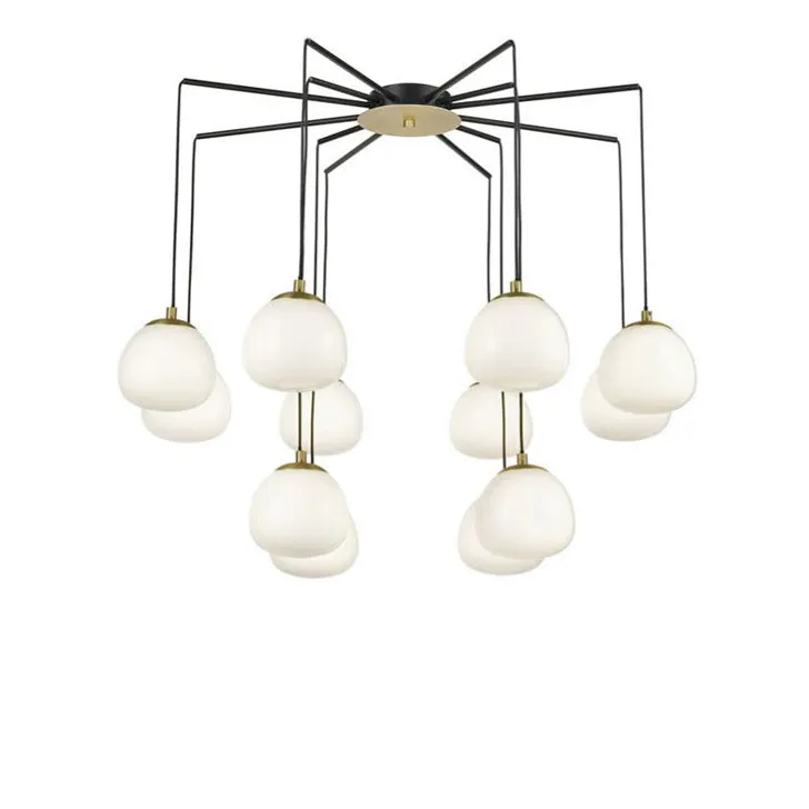 Opal Globe Shade Ceiling Light 82 cm