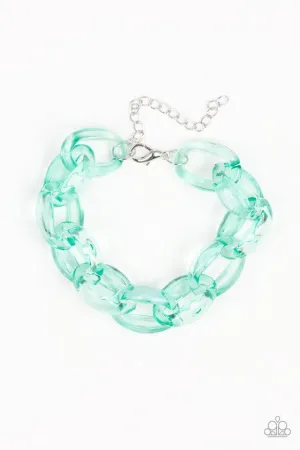 Paparazzi Bracelet ~ Ice Ice Baby - Green