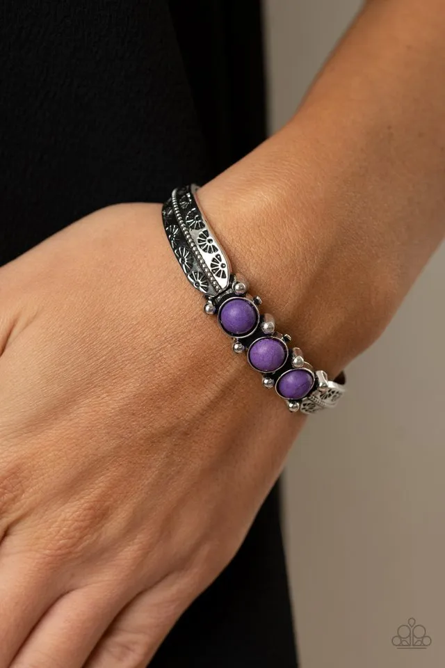 Paparazzi Bracelet ~ Mojave Glyphs - Purple