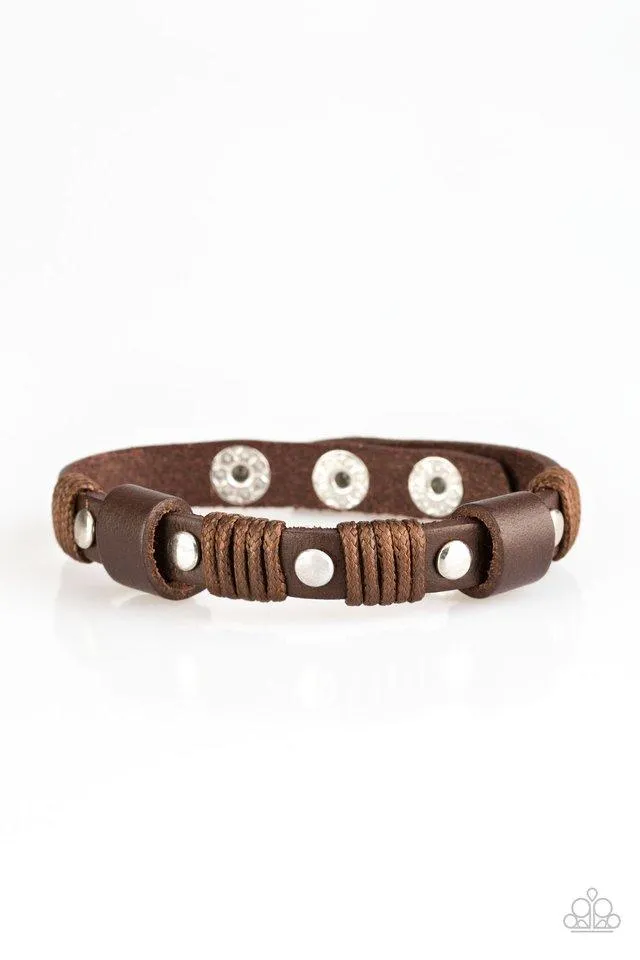 Paparazzi Bracelet ~ Road Burner - Brown