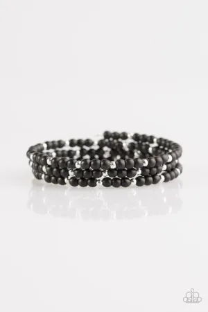 Paparazzi Bracelet ~ Stone Paradise - Black