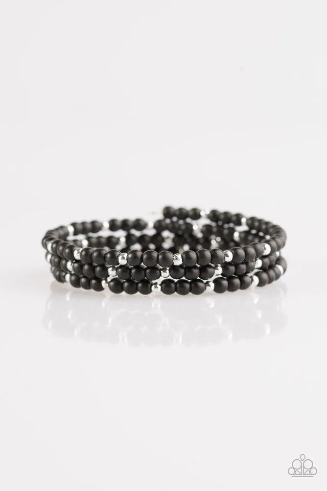 Paparazzi Bracelet ~ Stone Paradise - Black