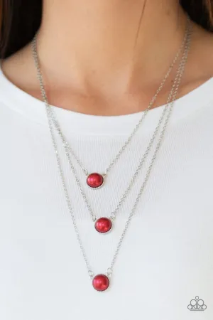 Paparazzi Necklace ~ A Love For Luster - Red