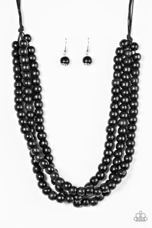 Paparazzi Necklace ~ Summer Mai Tai - Black