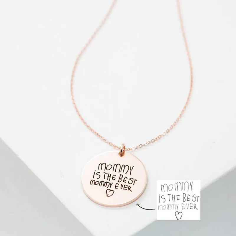 Personalized Disc Fingerprint Necklace