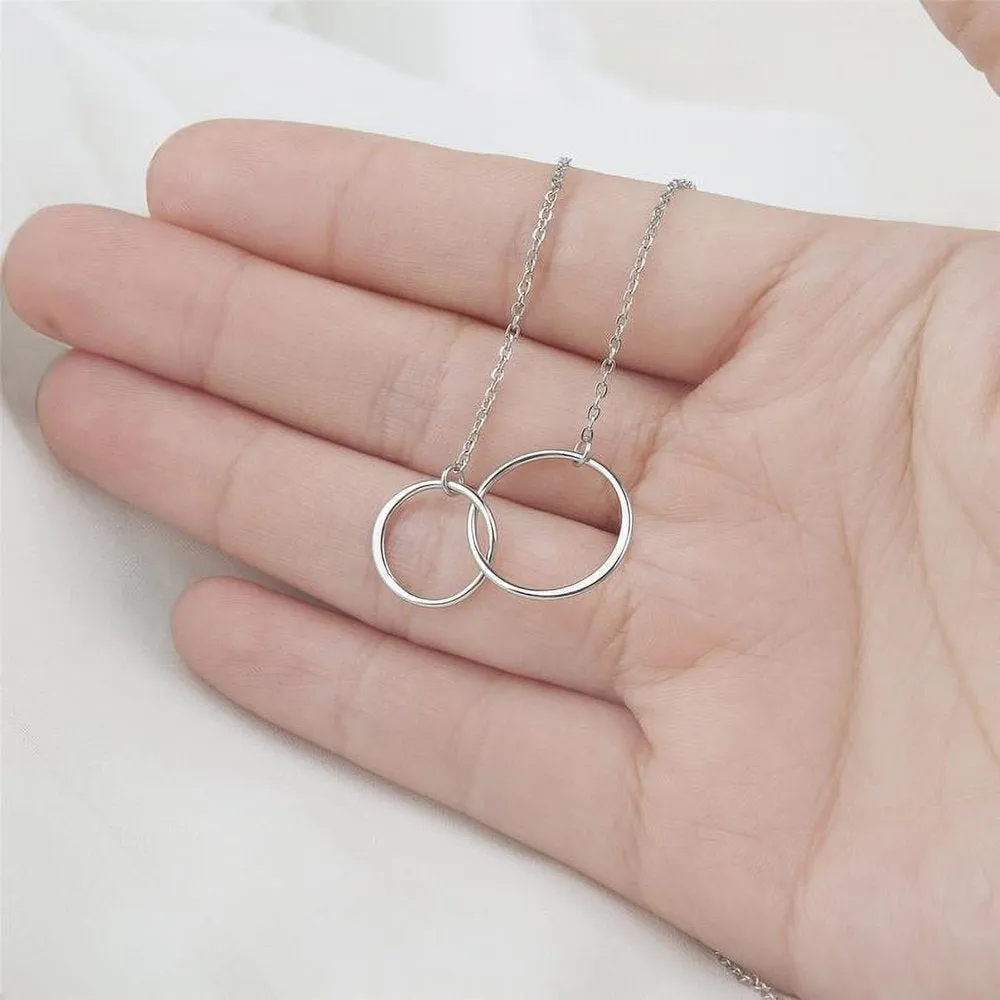 Personalized Gift for Her, Mother's Day Gift for Mom, Jewelry for Her, Matching Mother's Day Gift, Mom and Daughter Gift, Matching Mother's Day Necklace [Rose Gold Infinity, Personalized Card]