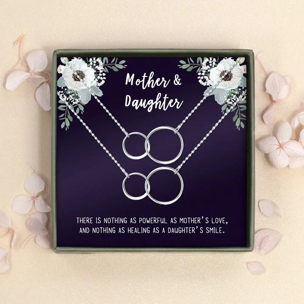 Personalized Gift for Her, Mother's Day Gift for Mom, Jewelry for Her, Matching Mother's Day Gift, Mom and Daughter Gift, Matching Mother's Day Necklace [Rose Gold Infinity, Personalized Card]