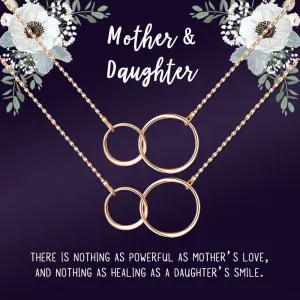 Personalized Gift for Her, Mother's Day Gift for Mom, Jewelry for Her, Matching Mother's Day Gift, Mom and Daughter Gift, Matching Mother's Day Necklace [Rose Gold Infinity, Personalized Card]