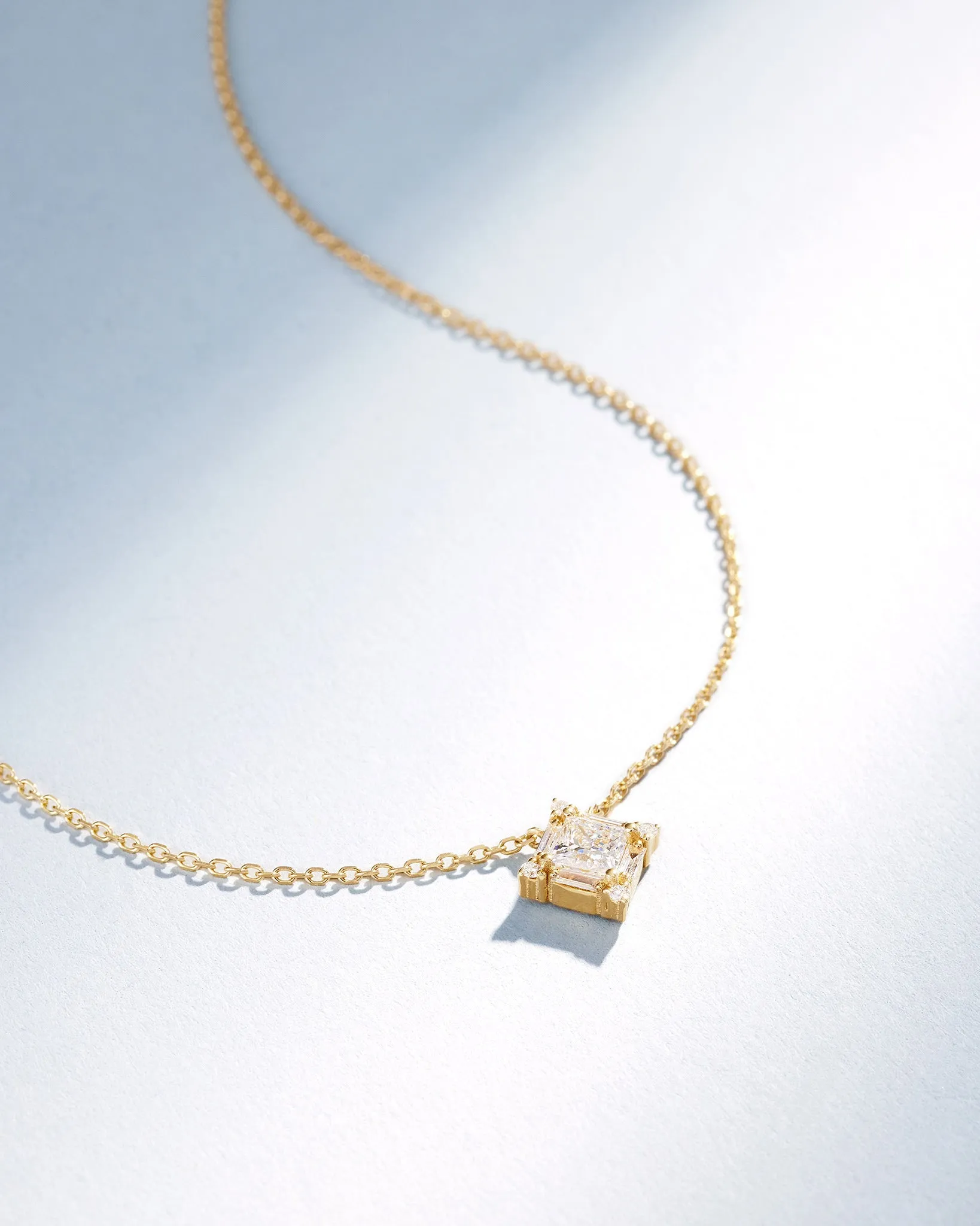 Princess Midi Diamond Pendant