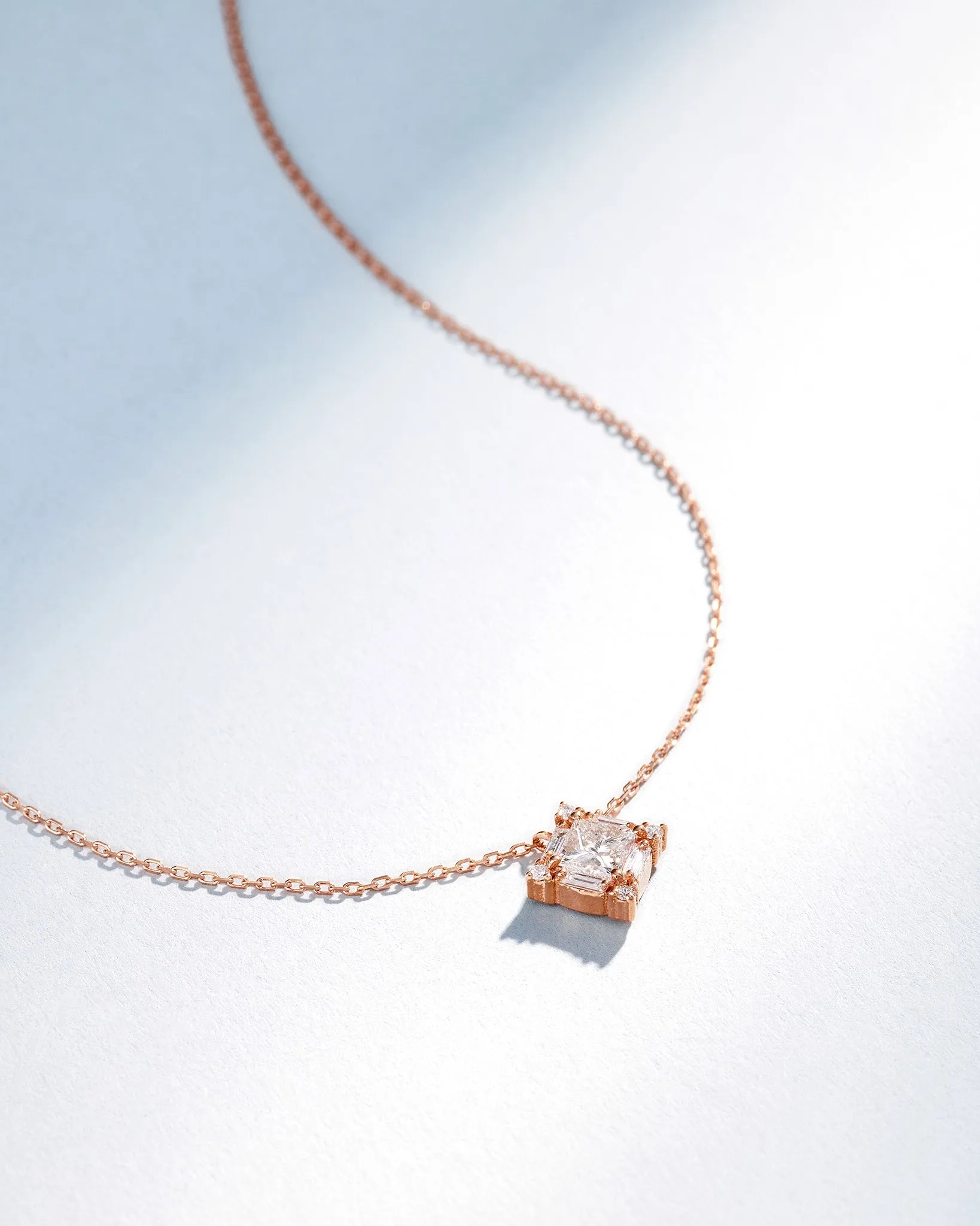 Princess Midi Diamond Pendant