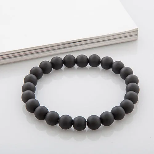 QIHE JEWELRY Tiger Eye Buddha Bracelets Natural Stone Lava Round Beads Elasticity Rope Men Women Bracelet Free Shipping