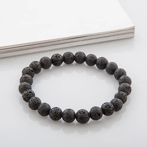 QIHE JEWELRY Tiger Eye Buddha Bracelets Natural Stone Lava Round Beads Elasticity Rope Men Women Bracelet Free Shipping