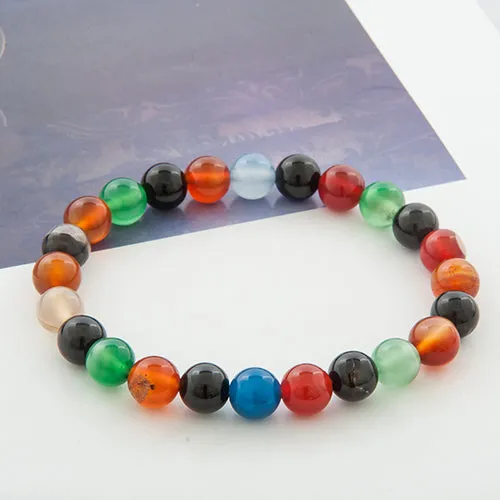 QIHE JEWELRY Tiger Eye Buddha Bracelets Natural Stone Lava Round Beads Elasticity Rope Men Women Bracelet Free Shipping