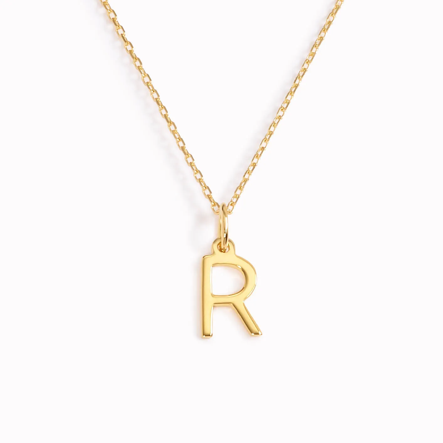 R Necklace / Gold Initial Necklace