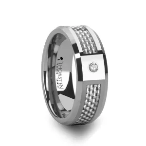 ROYCE | Tungsten Ring White Diamond