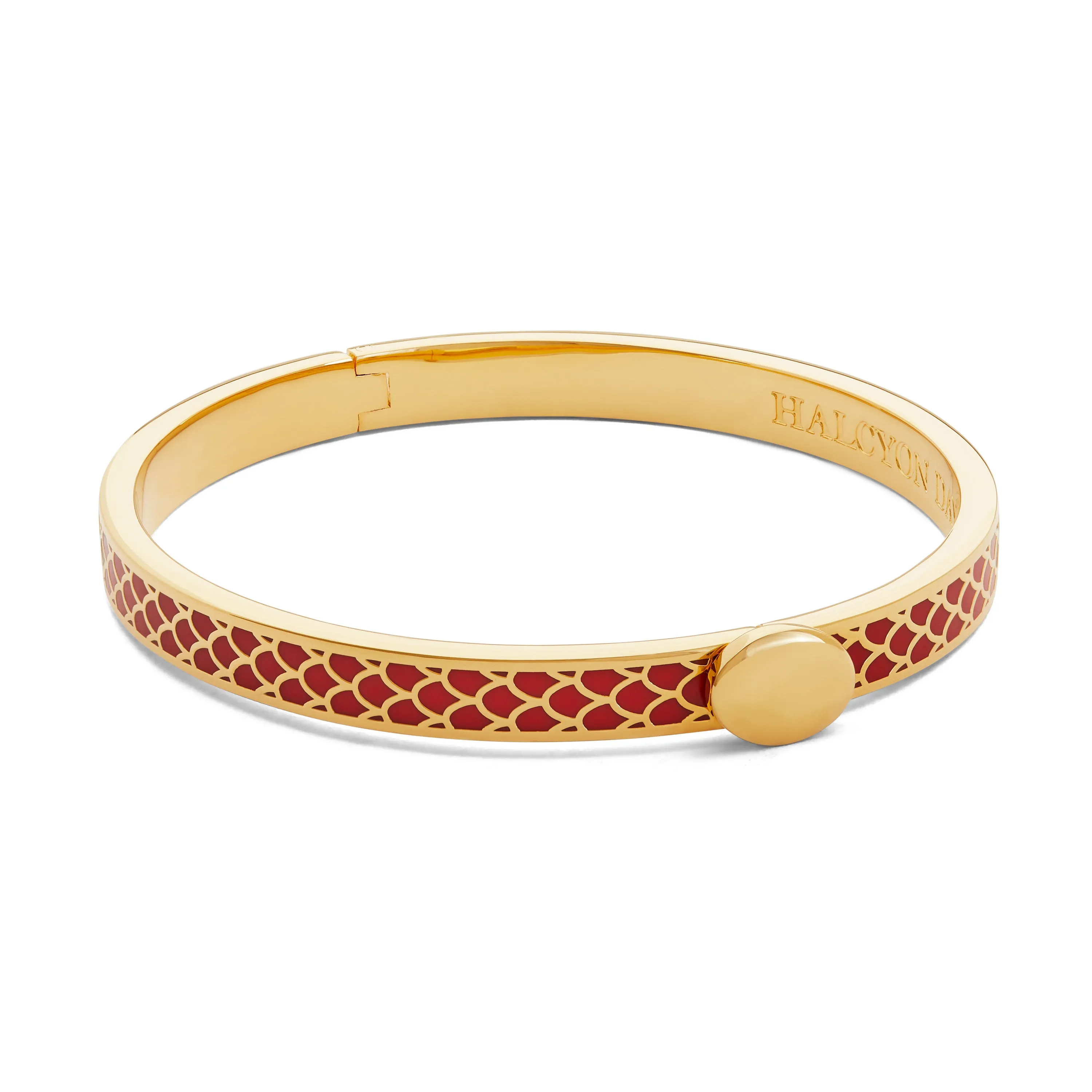 Skinny Salamander Red & Gold Bangle