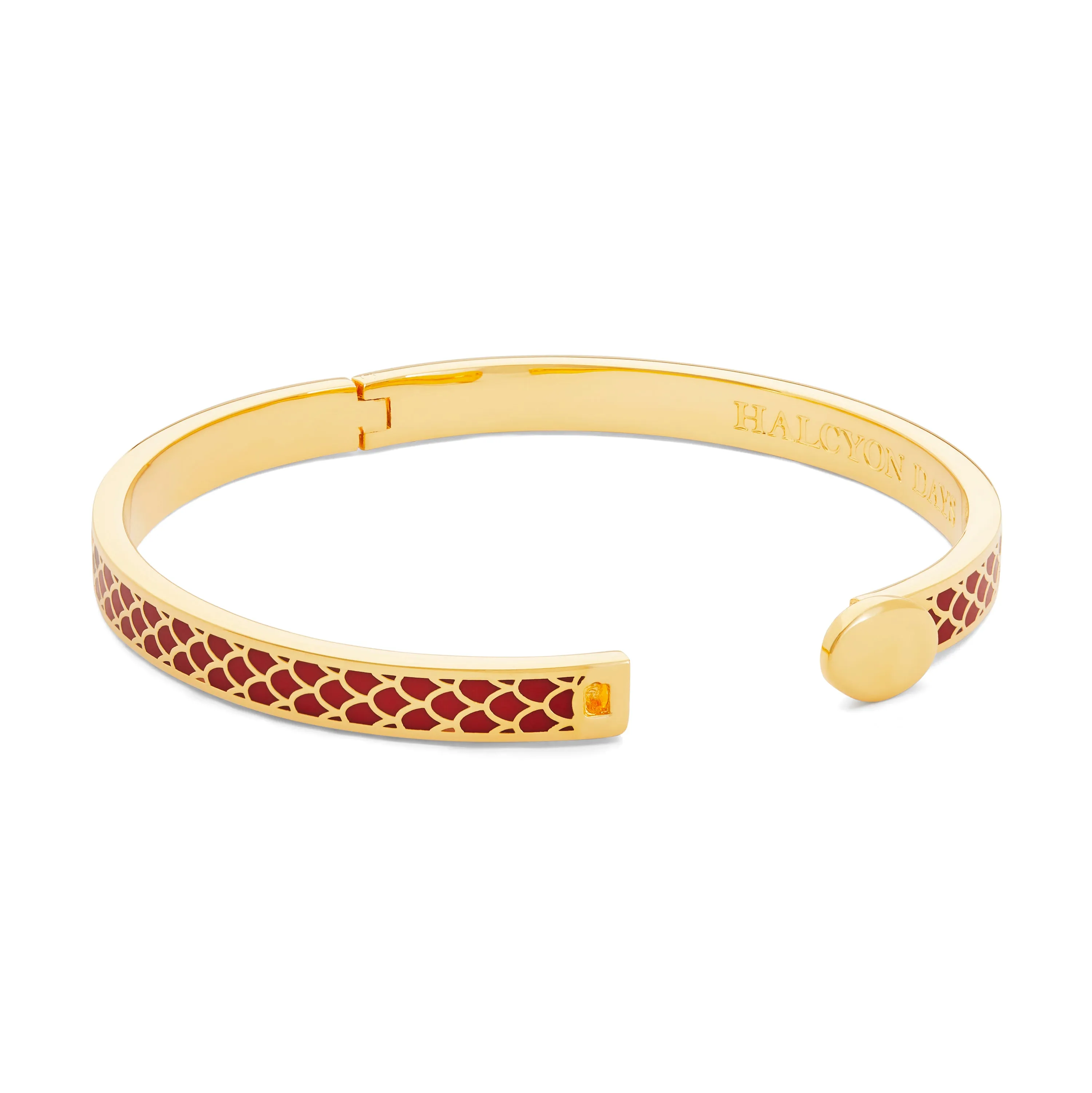 Skinny Salamander Red & Gold Bangle