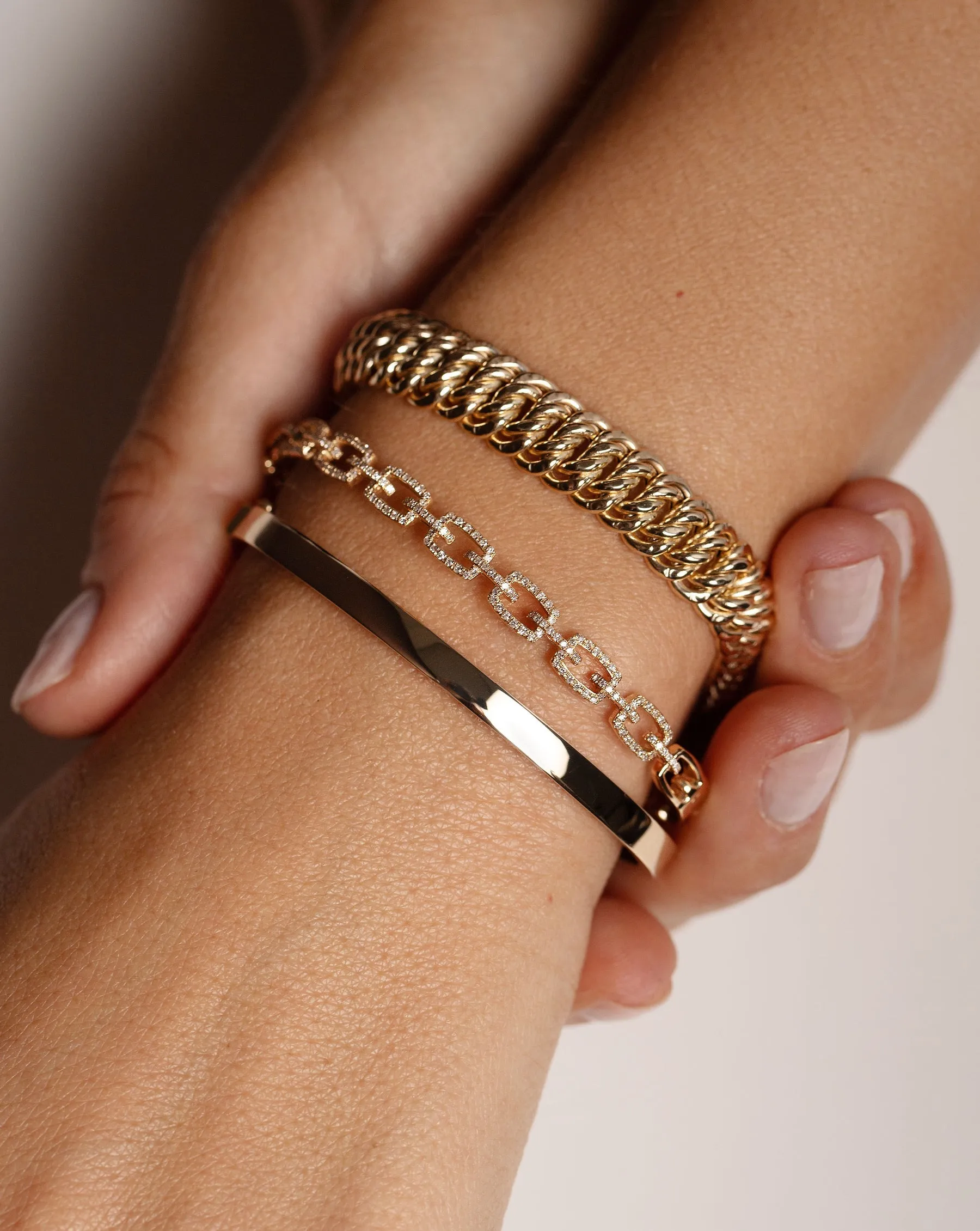 Stackable Gold Bangle