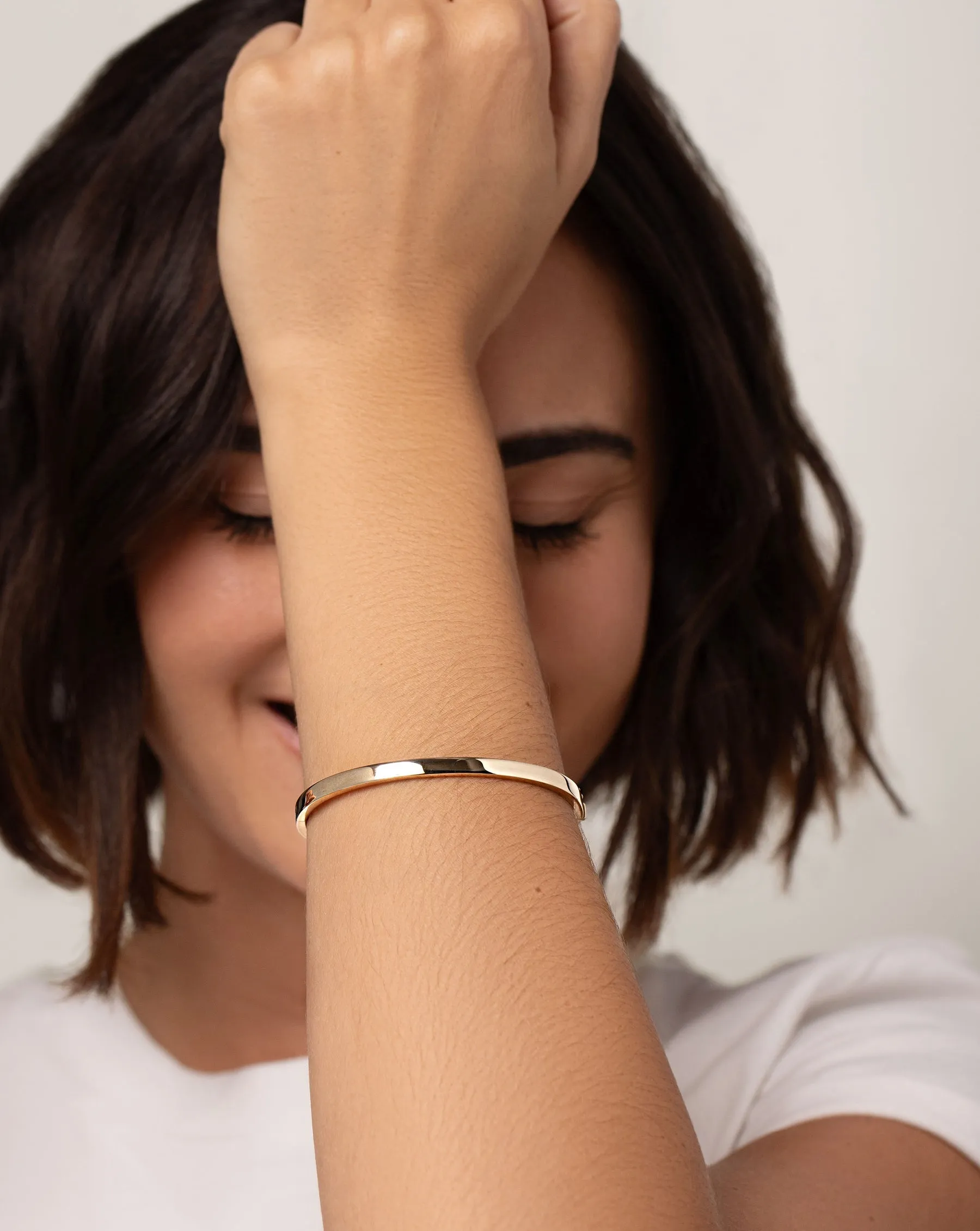 Stackable Gold Bangle