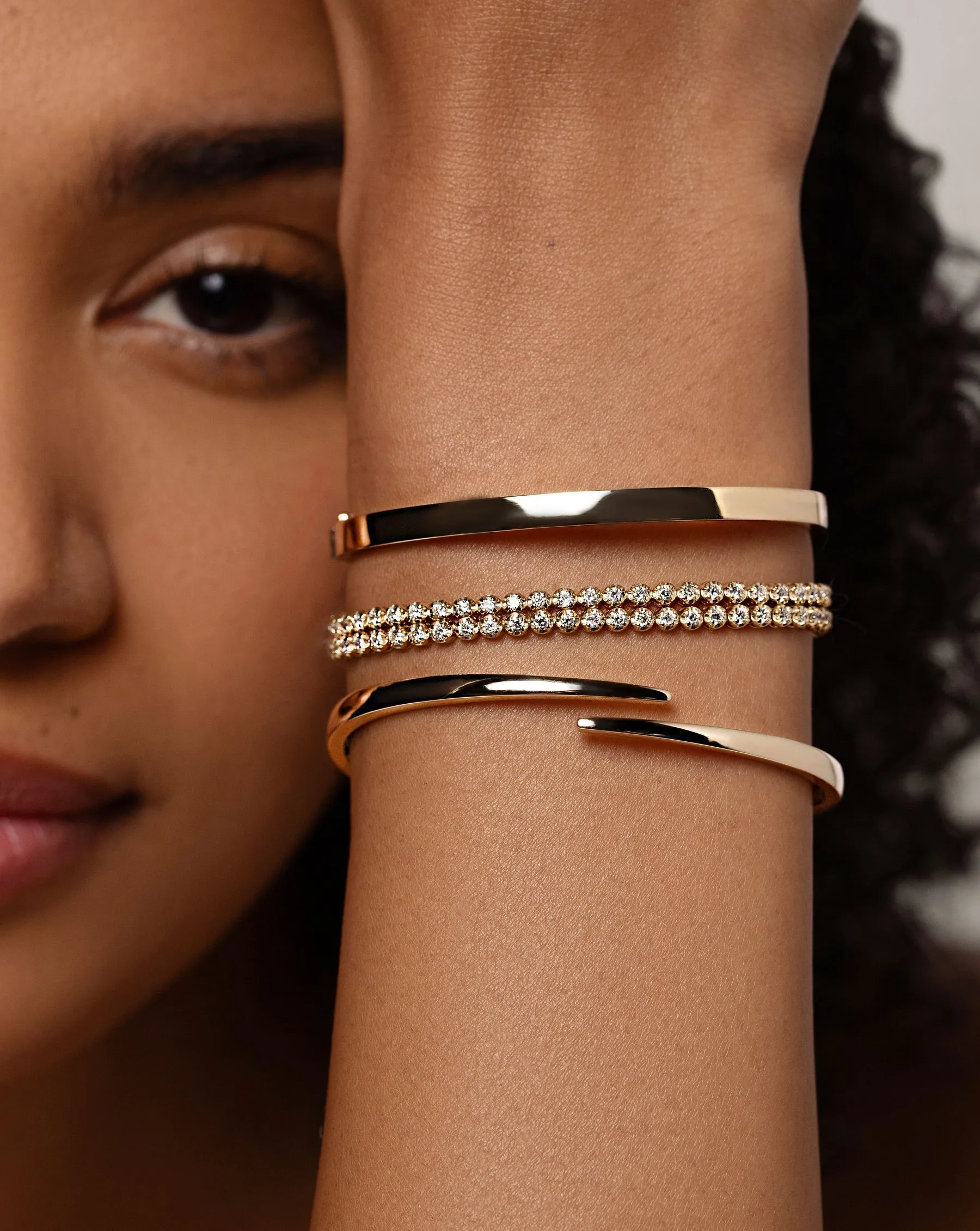 Stackable Gold Bangle