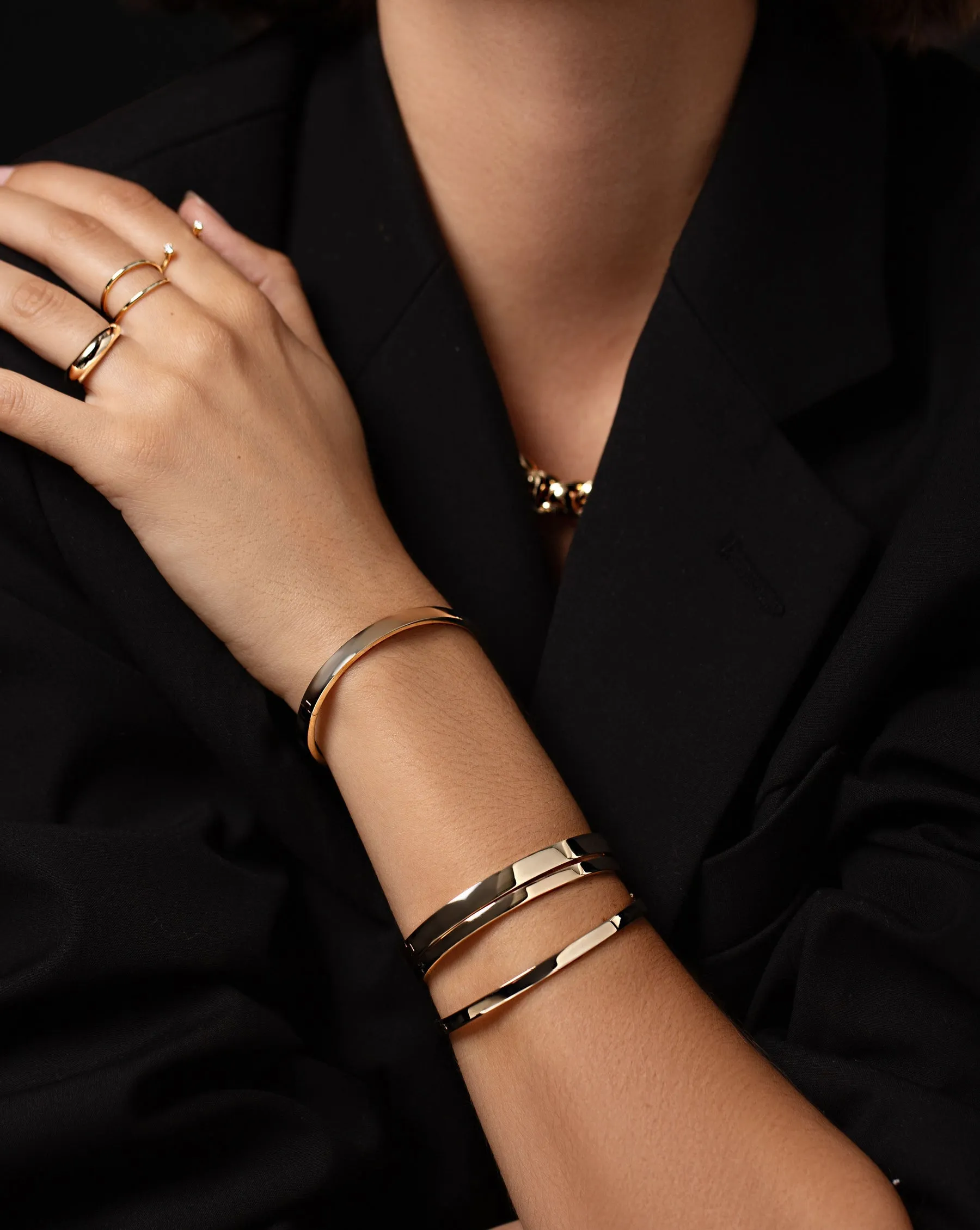 Stackable Gold Bangle