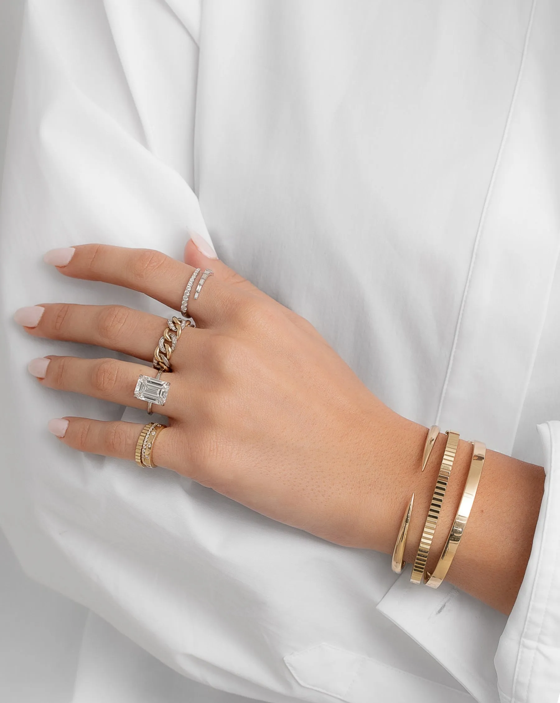 Stackable Gold Bangle