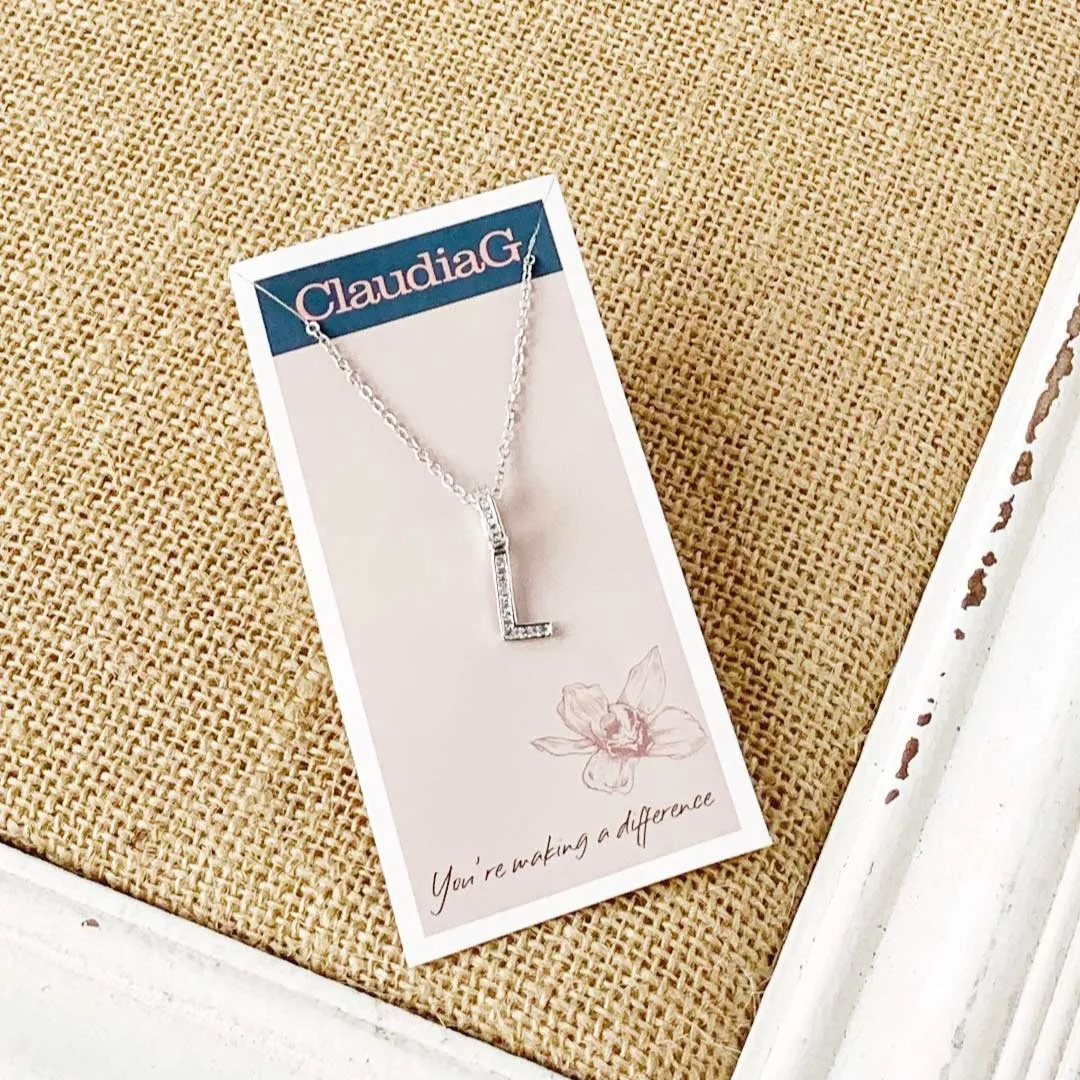 Stainless Steel Letter Necklace