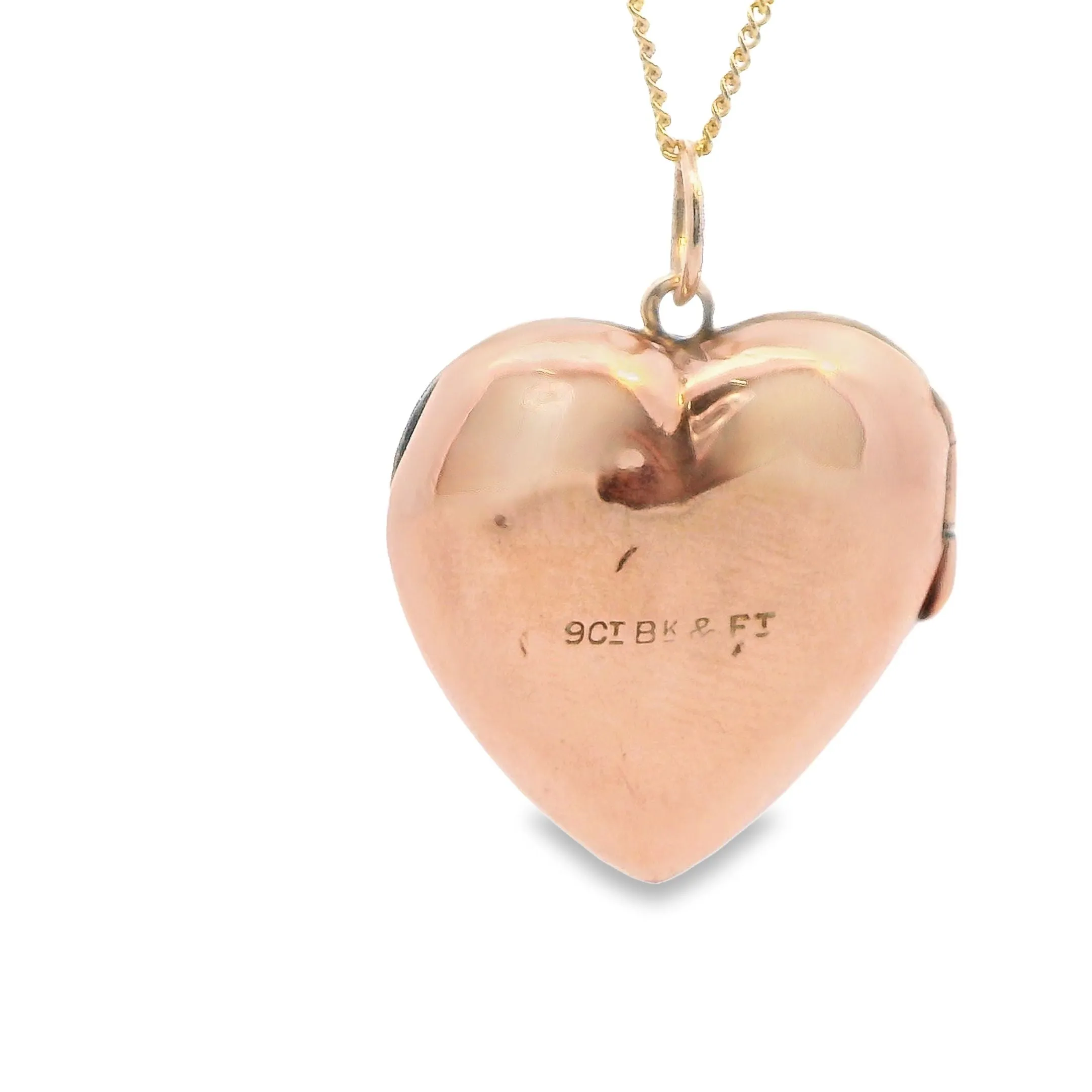 Stunning 9ct Yellow Gold Opening Heart Pendant - Perfect for Valentine's Day