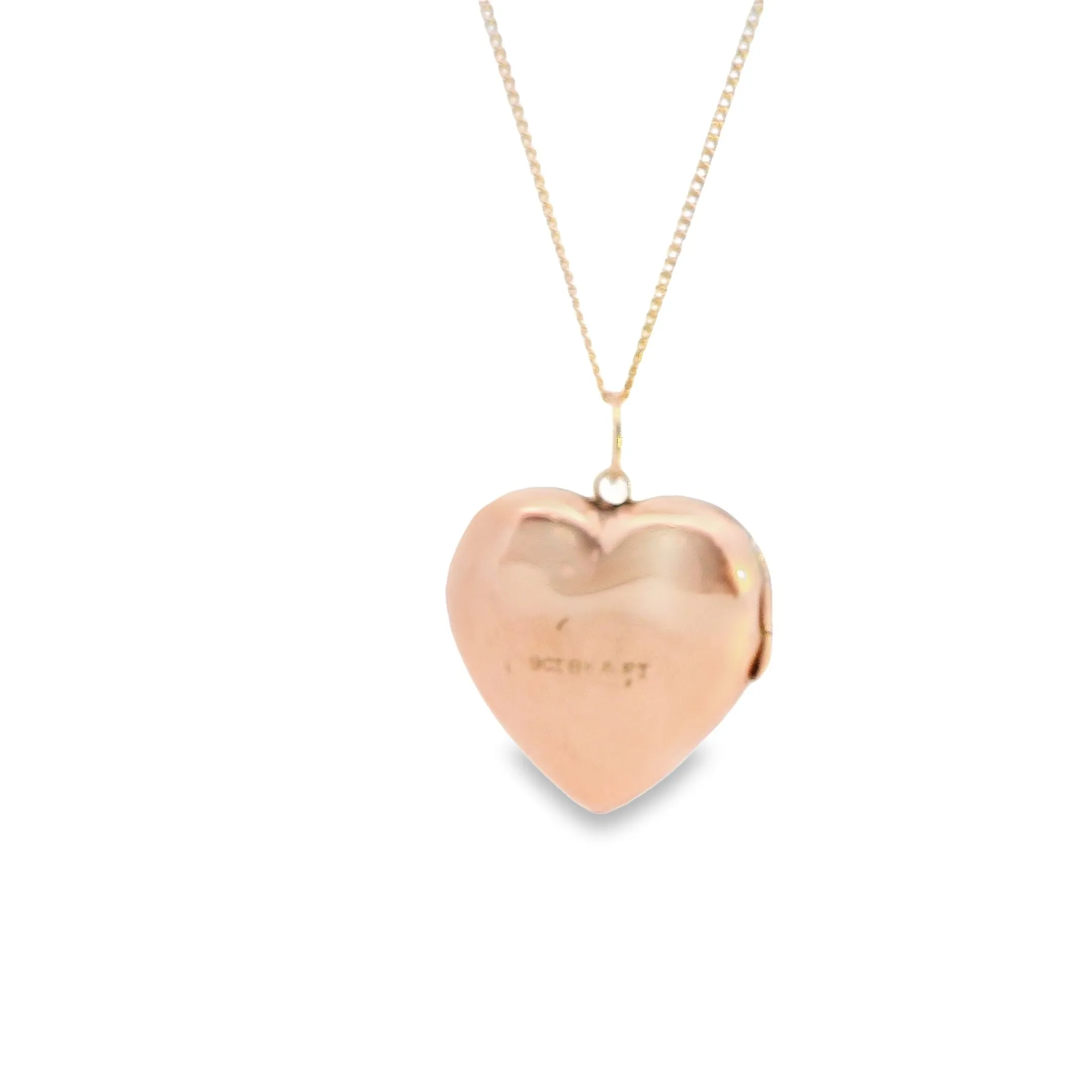 Stunning 9ct Yellow Gold Opening Heart Pendant - Perfect for Valentine's Day