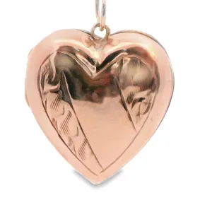 Stunning 9ct Yellow Gold Opening Heart Pendant - Perfect for Valentine's Day