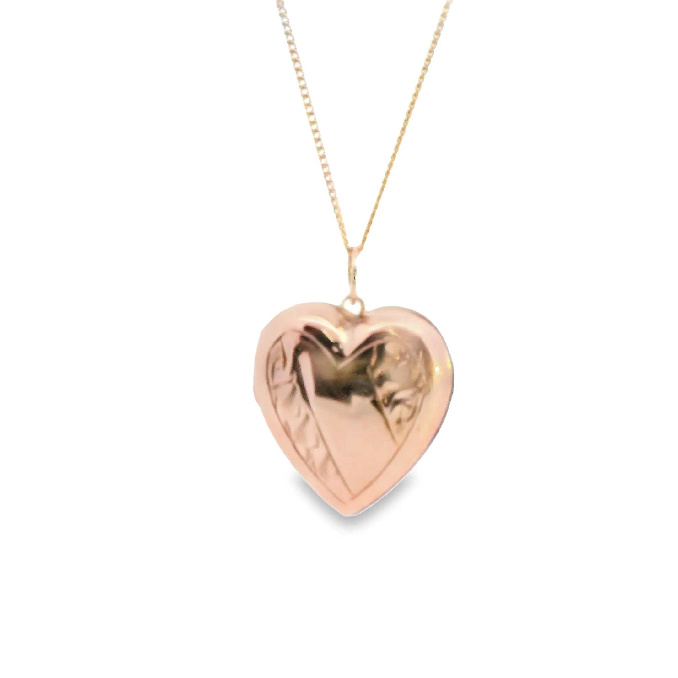 Stunning 9ct Yellow Gold Opening Heart Pendant - Perfect for Valentine's Day