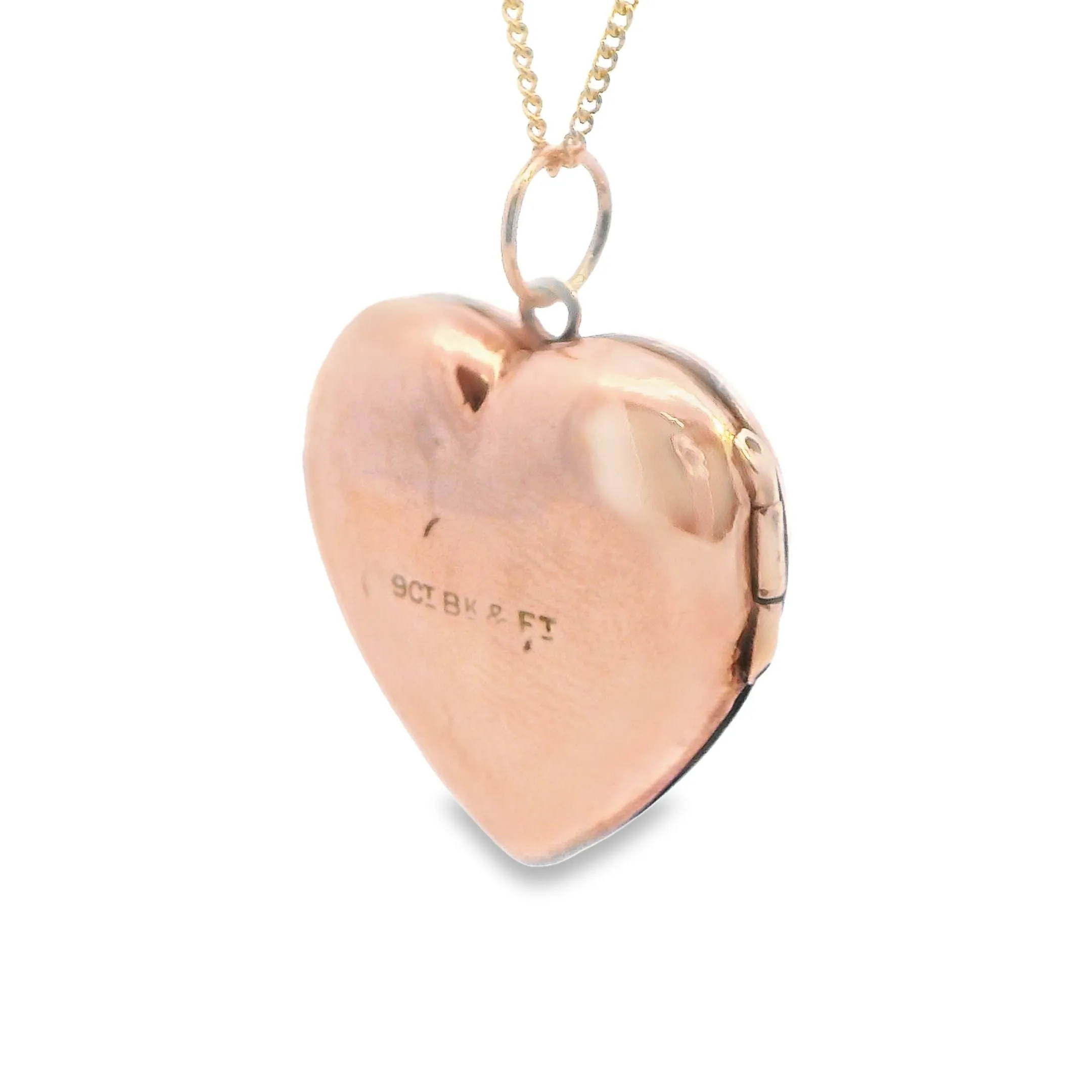 Stunning 9ct Yellow Gold Opening Heart Pendant - Perfect for Valentine's Day