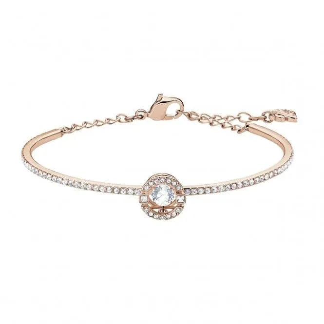 Swarovski Sparkling Bangle Round Crystal Rose M 5497483