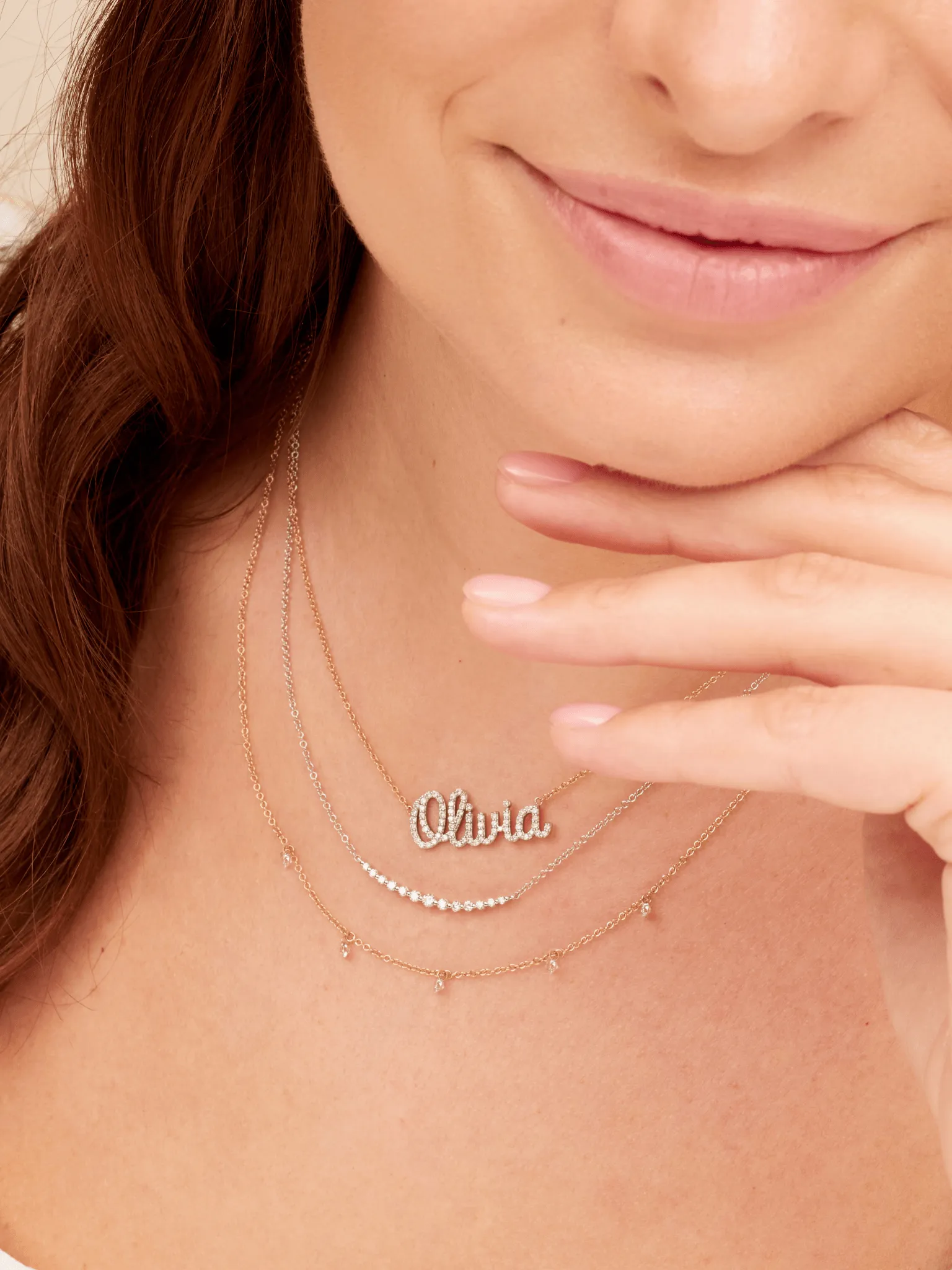 The Diamond Name Necklace 14K