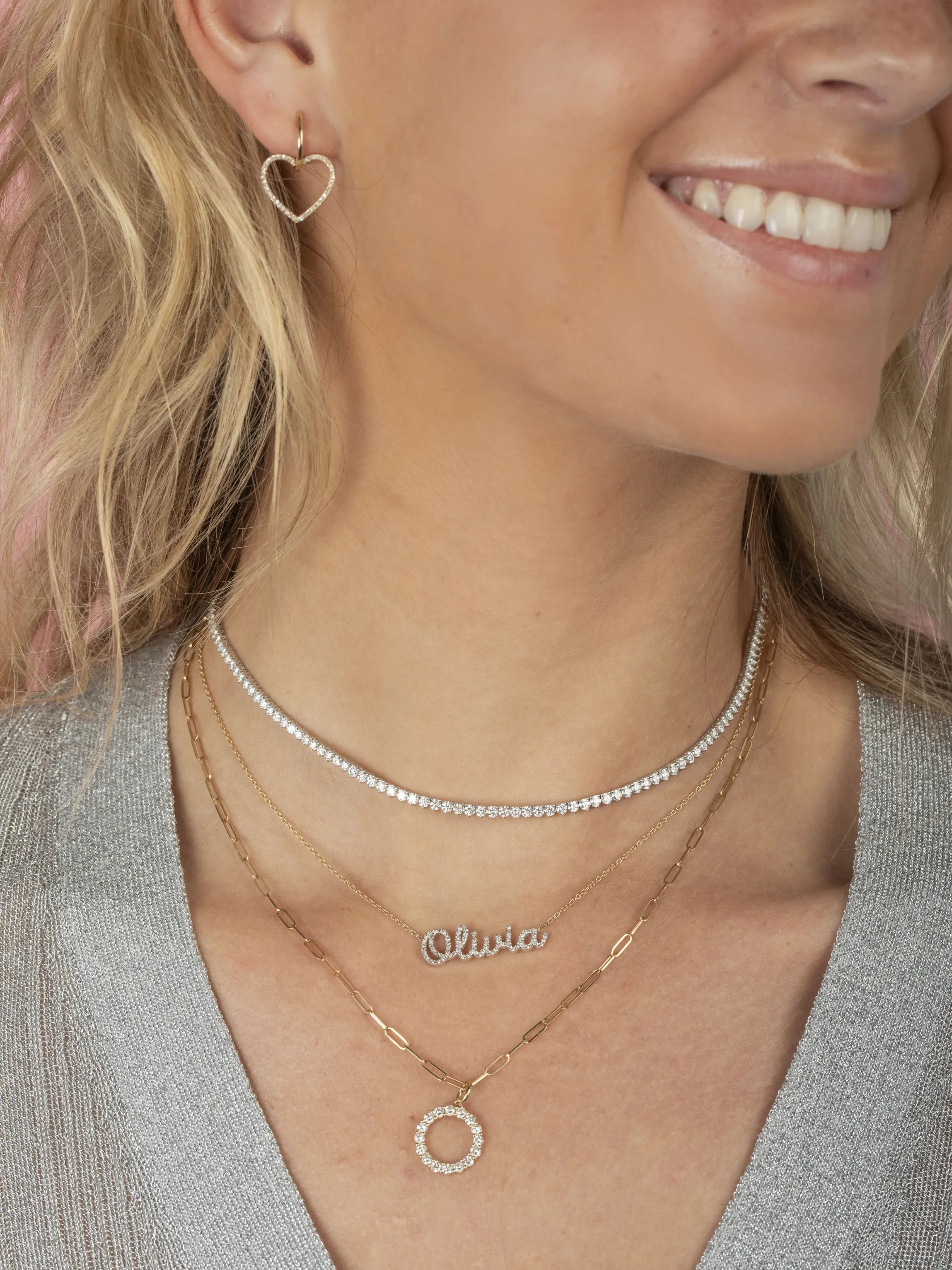 The Diamond Name Necklace 14K