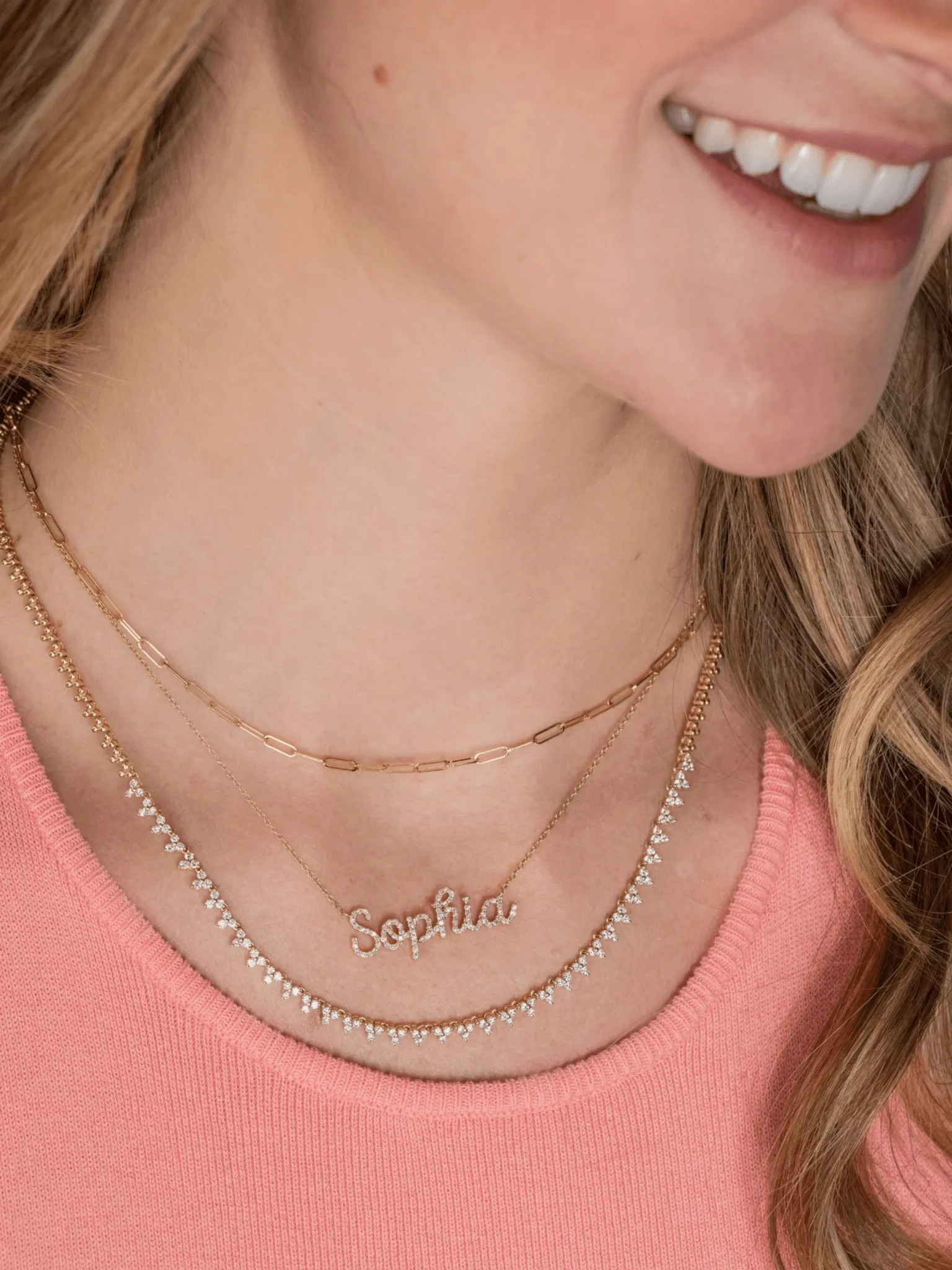 The Diamond Name Necklace 14K