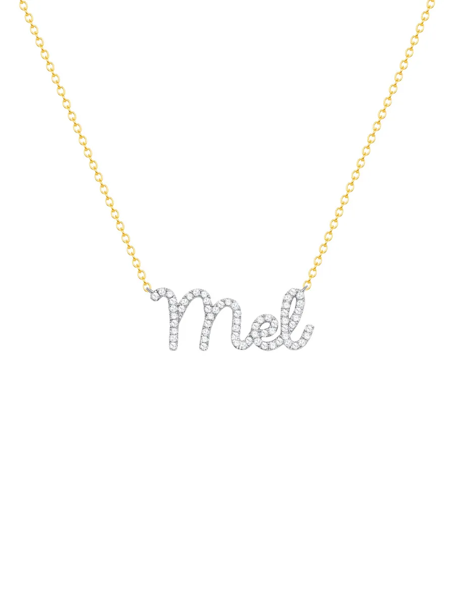 The Diamond Name Necklace 14K