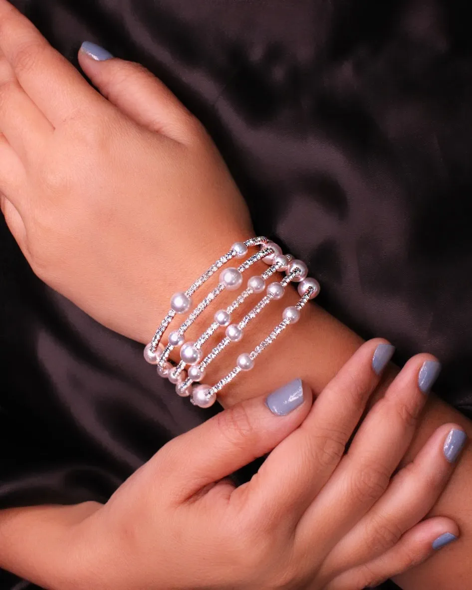 TRENDY PEARL BEADS BRACELET