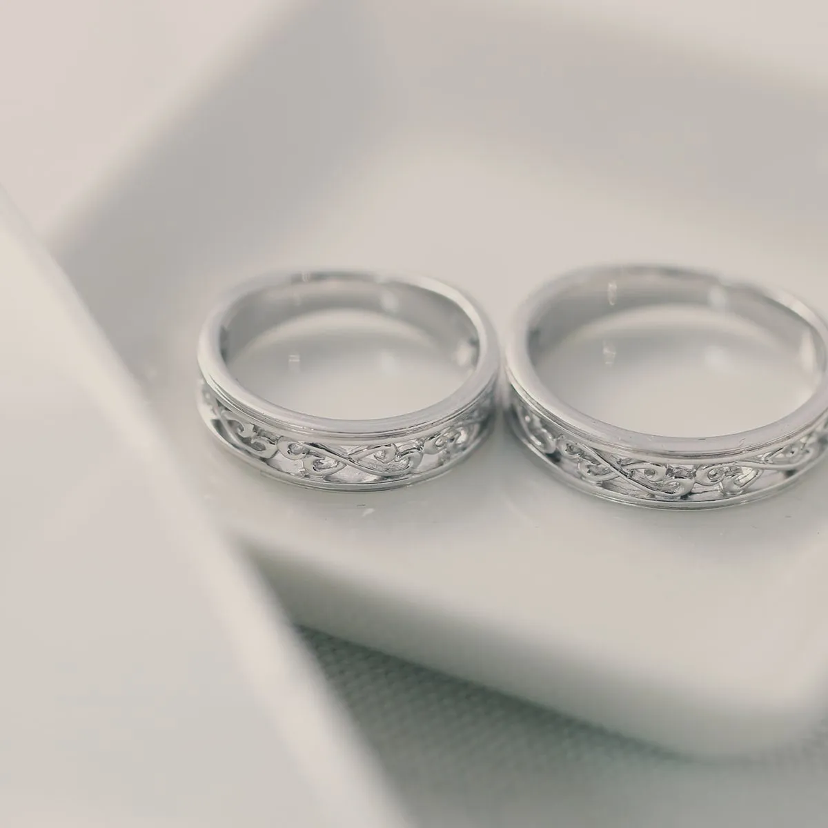 Unique Couple Wedding Ring Set - WM54