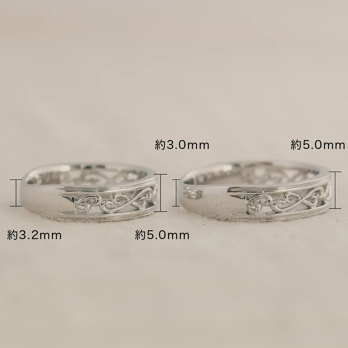 Unique Couple Wedding Ring Set - WM54