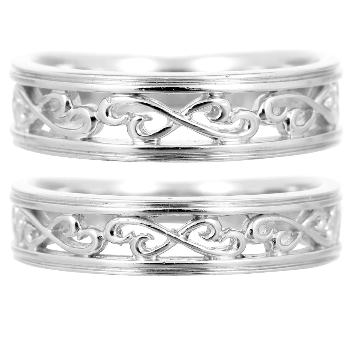 Unique Couple Wedding Ring Set - WM54